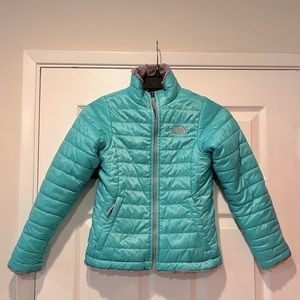 The North Face Reversible Puffy Fleece Coat Girls size small